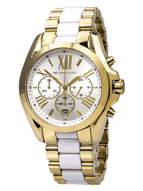 Michael Kors MK5743 Chronograph Bradshaw White And Gold 